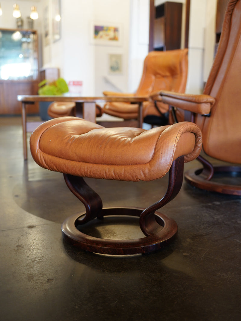 EKORNES <br> レザー リクライニングチェア オットマン付き <br> Norway <br> 大和店