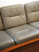 Holstebro Møbelfabrik <br> 3シーターレザーソファ <br> Denmark , 1960's  <br> 大和店