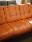 EKORNES <br> レザー ローバック 3シーター <br> Norway , 1970's <br> 大和店