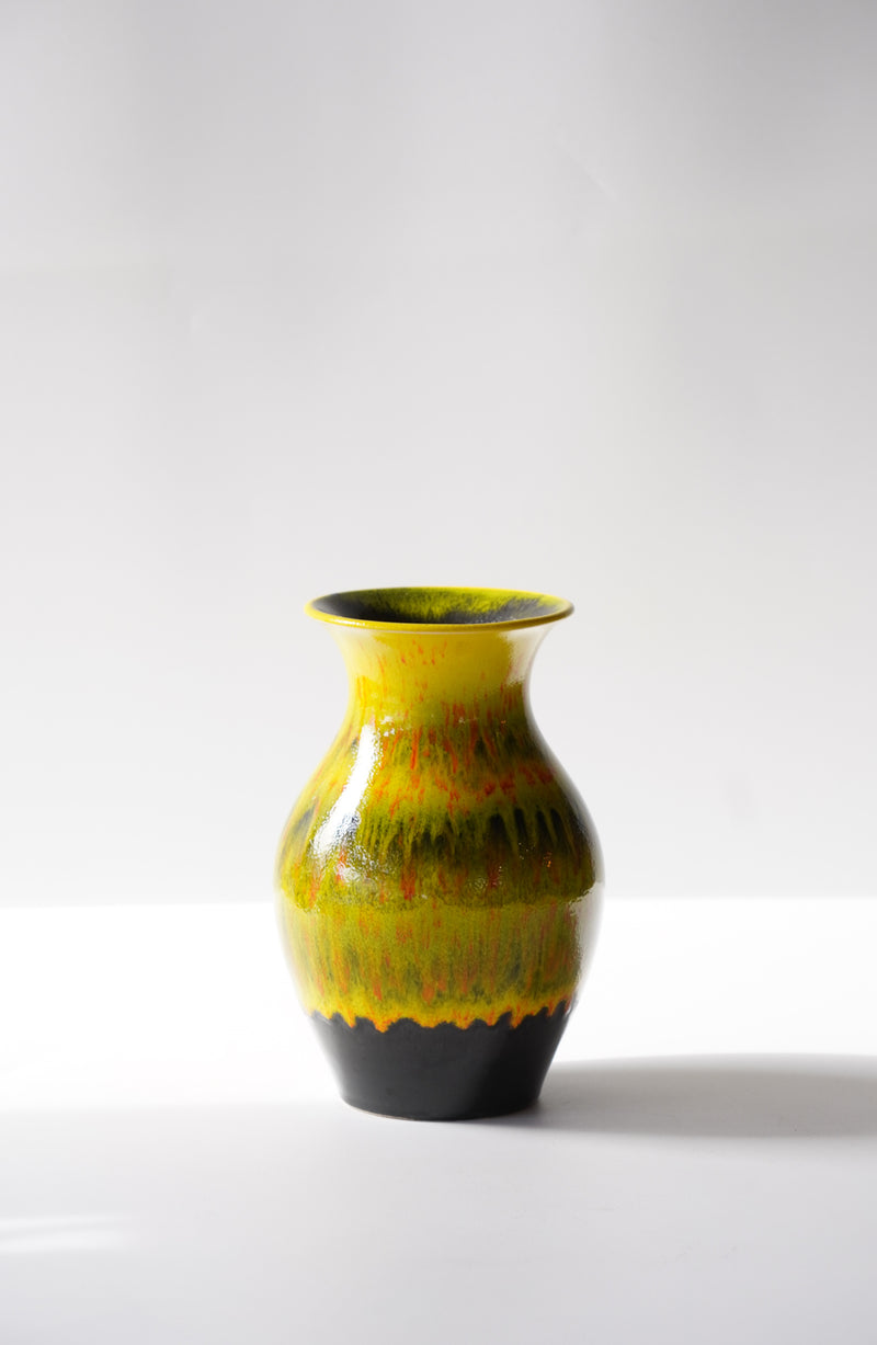 Übelacker Keramik 1406/20 <br>Fat Lava <br>セラミック フラワーベース <br>West Germany <br>bob's box - ヴィンテージ SHARK ATTACK