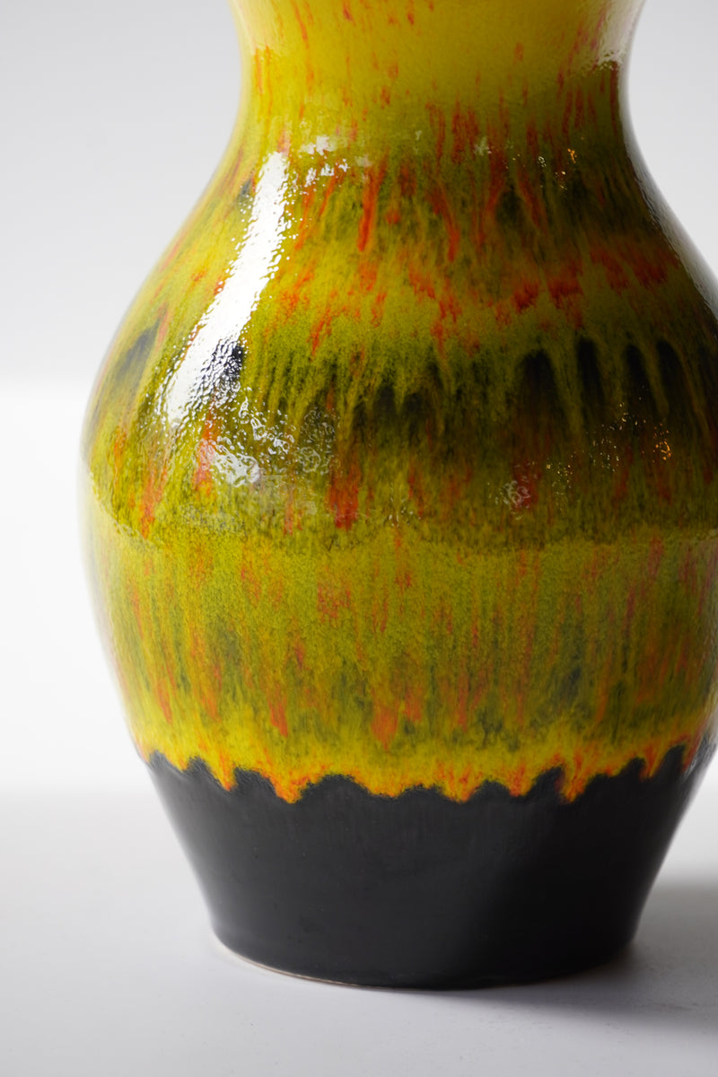 Übelacker Keramik 1406/20 <br>Fat Lava <br>セラミック フラワーベース <br>West Germany <br>bob's box - ヴィンテージ SHARK ATTACK