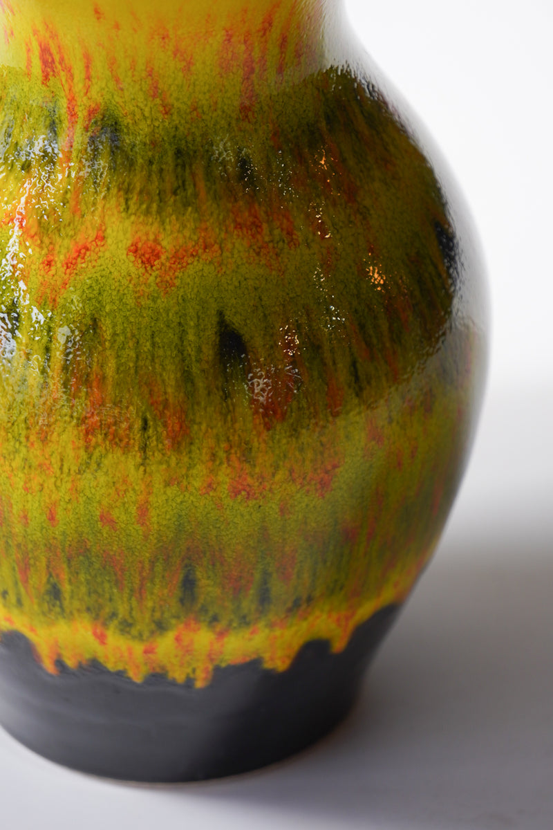 Übelacker Keramik 1406/20 <br>Fat Lava <br>セラミック フラワーベース <br>West Germany <br>bob's box - ヴィンテージ SHARK ATTACK