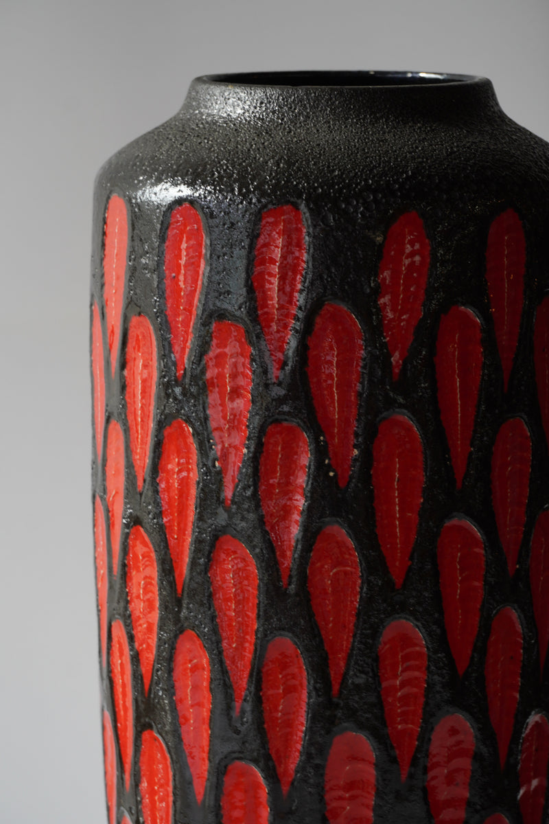 Scheurich 517/45<br>Fat Lava <br>セラミック フラワーベース <br> West Germany <br>bob's box - ヴィンテージ SHARK ATTACK