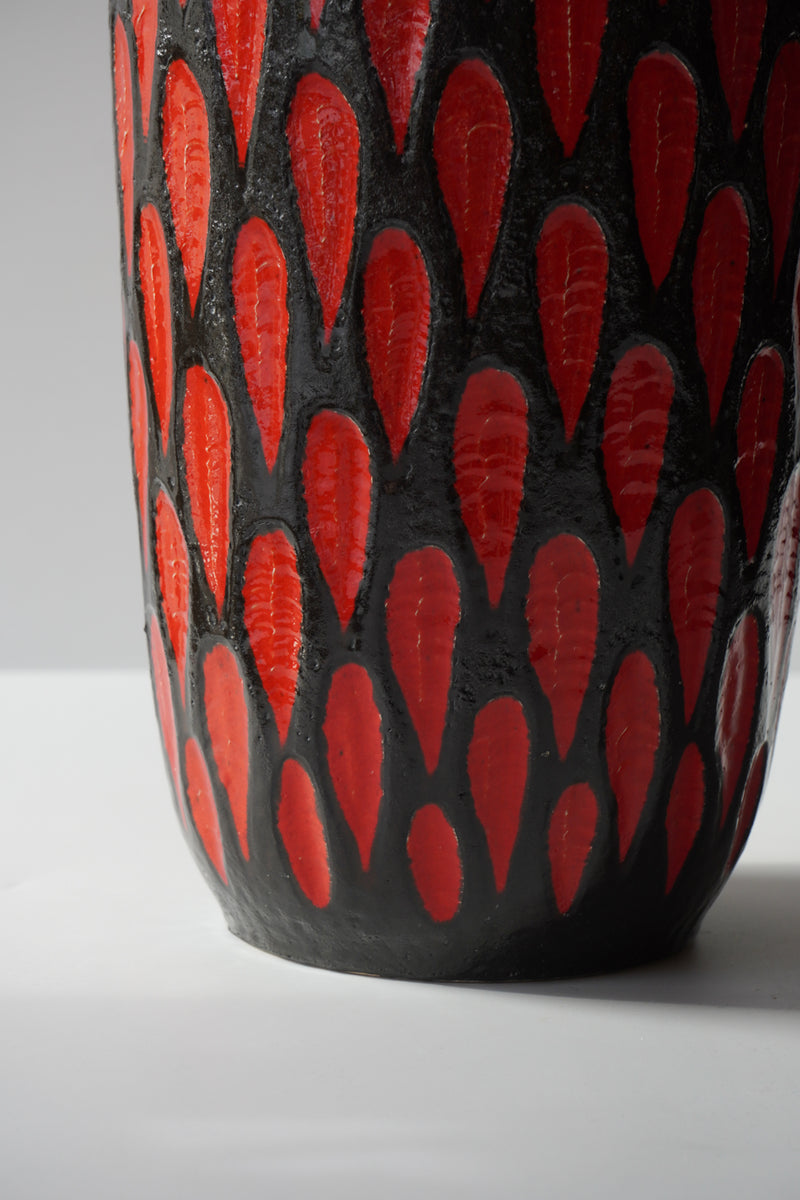 Scheurich 517/45<br>Fat Lava <br>セラミック フラワーベース <br> West Germany <br>bob's box - ヴィンテージ SHARK ATTACK