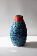 BAY , Bono Mans 72/50<br>Fat Lava <br>セラミック フラワーベース <br>1960's , West Germany <br>bob's box - ヴィンテージ SHARK ATTACK