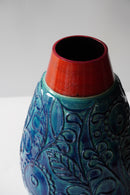 BAY , Bono Mans 72/50<br>Fat Lava <br>セラミック フラワーベース <br>1960's , West Germany <br>bob's box - ヴィンテージ SHARK ATTACK