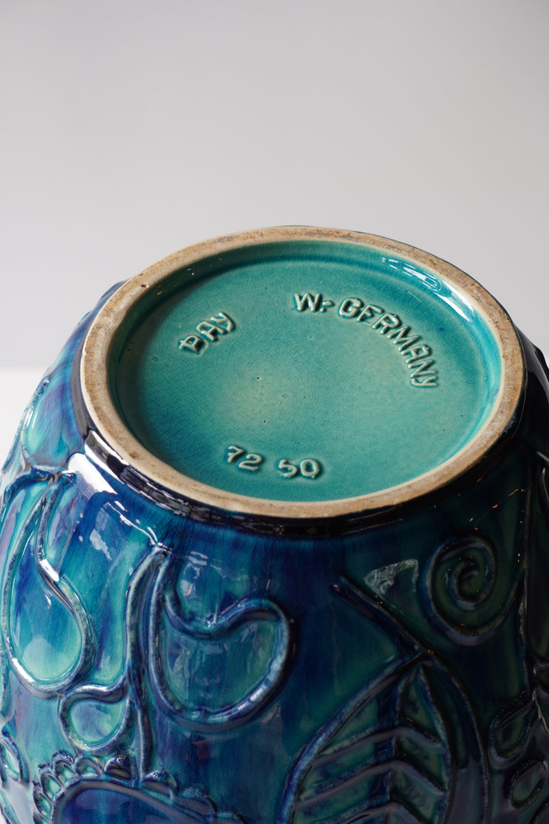 BAY , Bono Mans 72/50<br>Fat Lava <br>セラミック フラワーベース <br>1960's , West Germany <br>bob's box - ヴィンテージ SHARK ATTACK