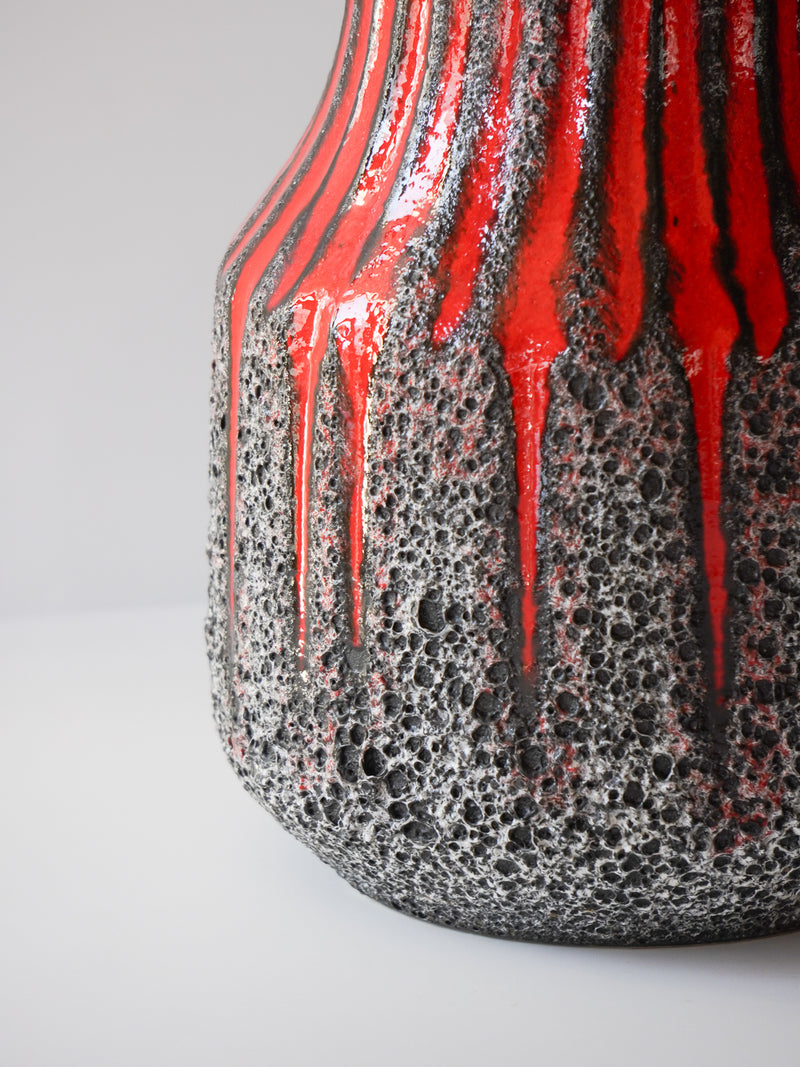 Scheurich LORA 408/40 <br>Fat Lava <br>セラミック フラワーベース <br> West Germany <br>bob's box - ヴィンテージ SHARK ATTACK