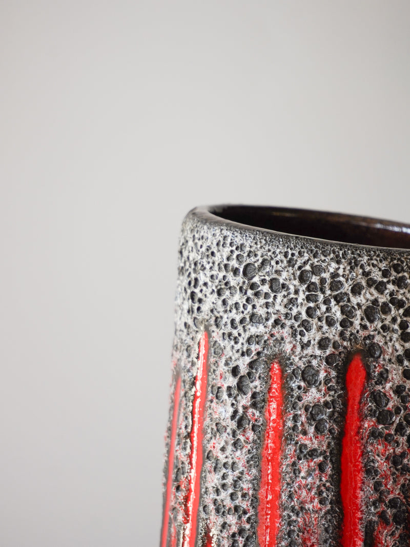 Scheurich LORA 408/40 <br>Fat Lava <br>セラミック フラワーベース <br> West Germany <br>bob's box - ヴィンテージ SHARK ATTACK