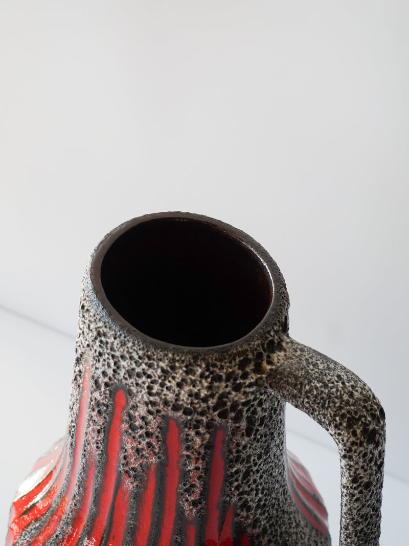 Scheurich LORA 408/40 <br>Fat Lava <br>セラミック フラワーベース <br> West Germany <br>bob's box - ヴィンテージ SHARK ATTACK