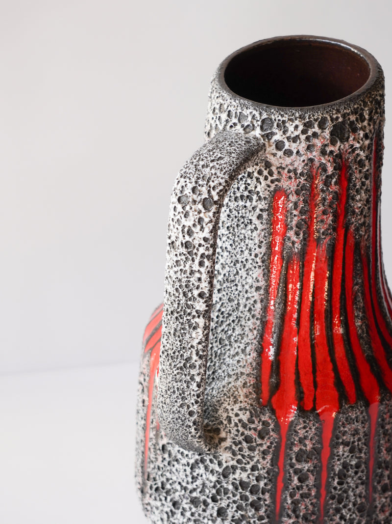 Scheurich LORA 408/40 <br>Fat Lava <br>セラミック フラワーベース <br> West Germany <br>bob's box - ヴィンテージ SHARK ATTACK