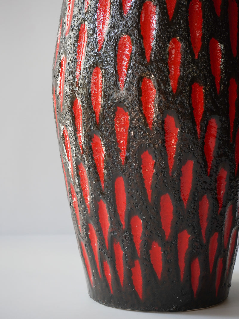 Scheurich <br>Fat Lava <br>セラミック フラワーベース <br> West Germany <br>bob's box - ヴィンテージ SHARK ATTACK