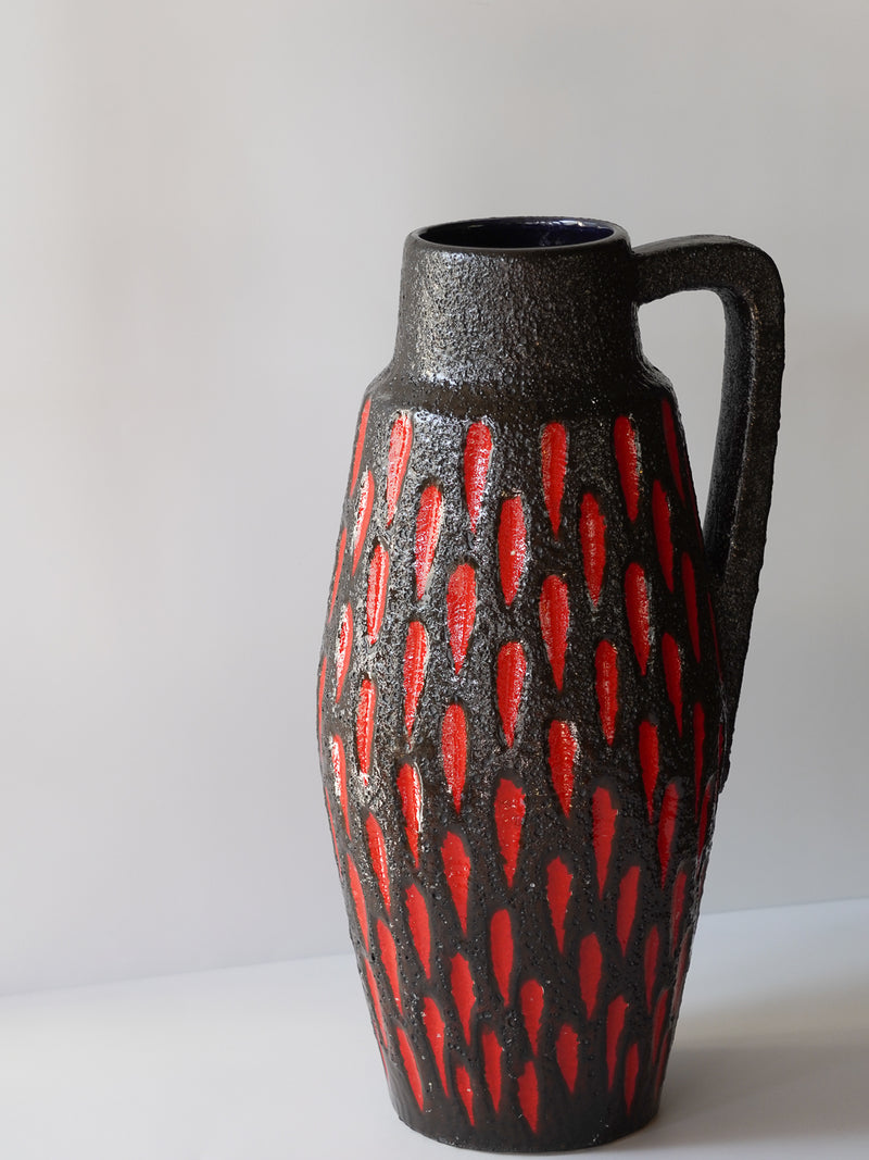 Scheurich <br>Fat Lava <br>セラミック フラワーベース <br> West Germany <br>bob's box - ヴィンテージ SHARK ATTACK