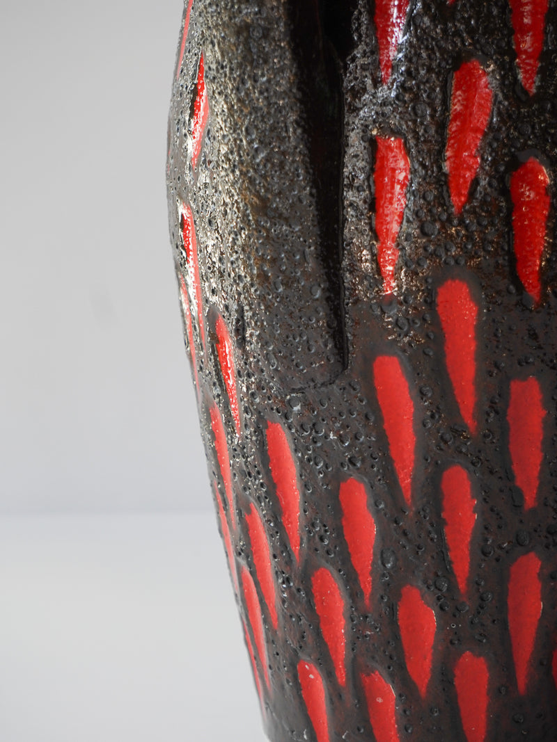 Scheurich <br>Fat Lava <br>セラミック フラワーベース <br> West Germany <br>bob's box - ヴィンテージ SHARK ATTACK