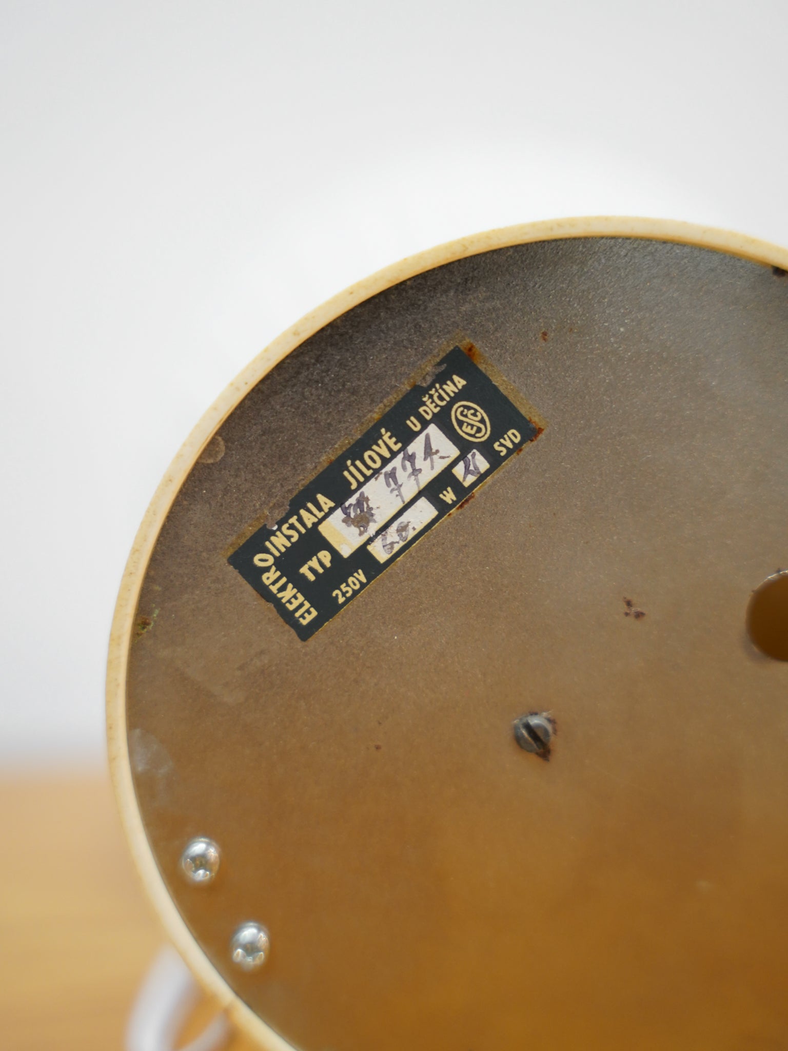 ELEKTRO INSTALA JÍLOVÉ U DĚČÍNA - ガラス テーブルランプ - 1960's-1970's , Czechoslovakia