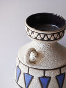 Gmudner <br>Fat Lava <br>セラミック フラワーベース <br>1950's , Austria<br>bob's box - ヴィンテージ SHARK ATTACK