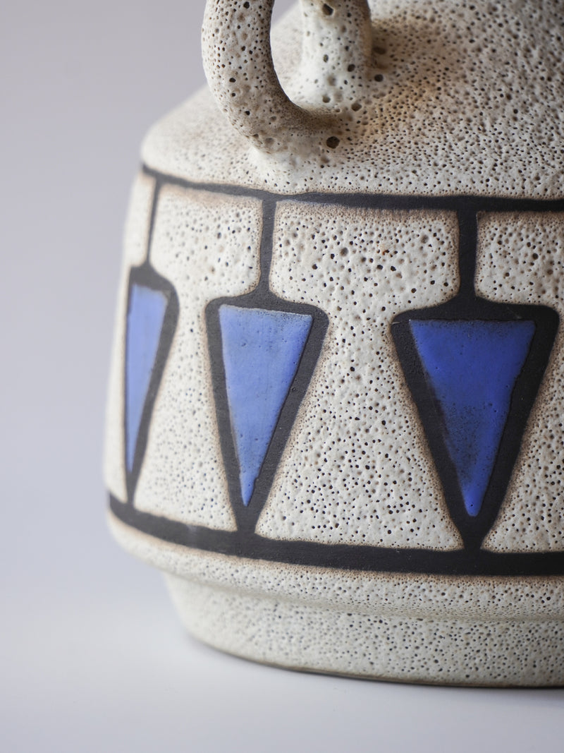 Gmudner <br>Fat Lava <br>セラミック フラワーベース <br>1950's , Austria<br>bob's box - ヴィンテージ SHARK ATTACK