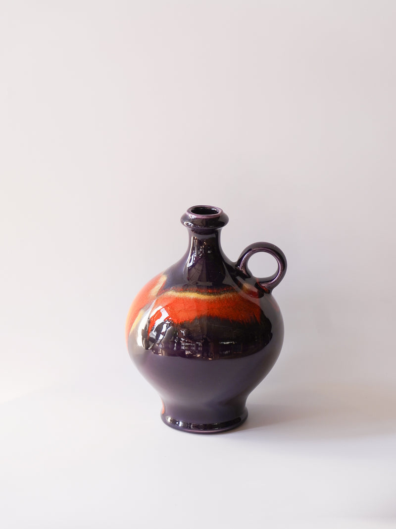 Hutschenreuther社 , Renée Neue <br>Fat Lava <br>セラミック フラワーベース <br>1970's , Germany <br>bob's box - ヴィンテージ SHARK ATTACK