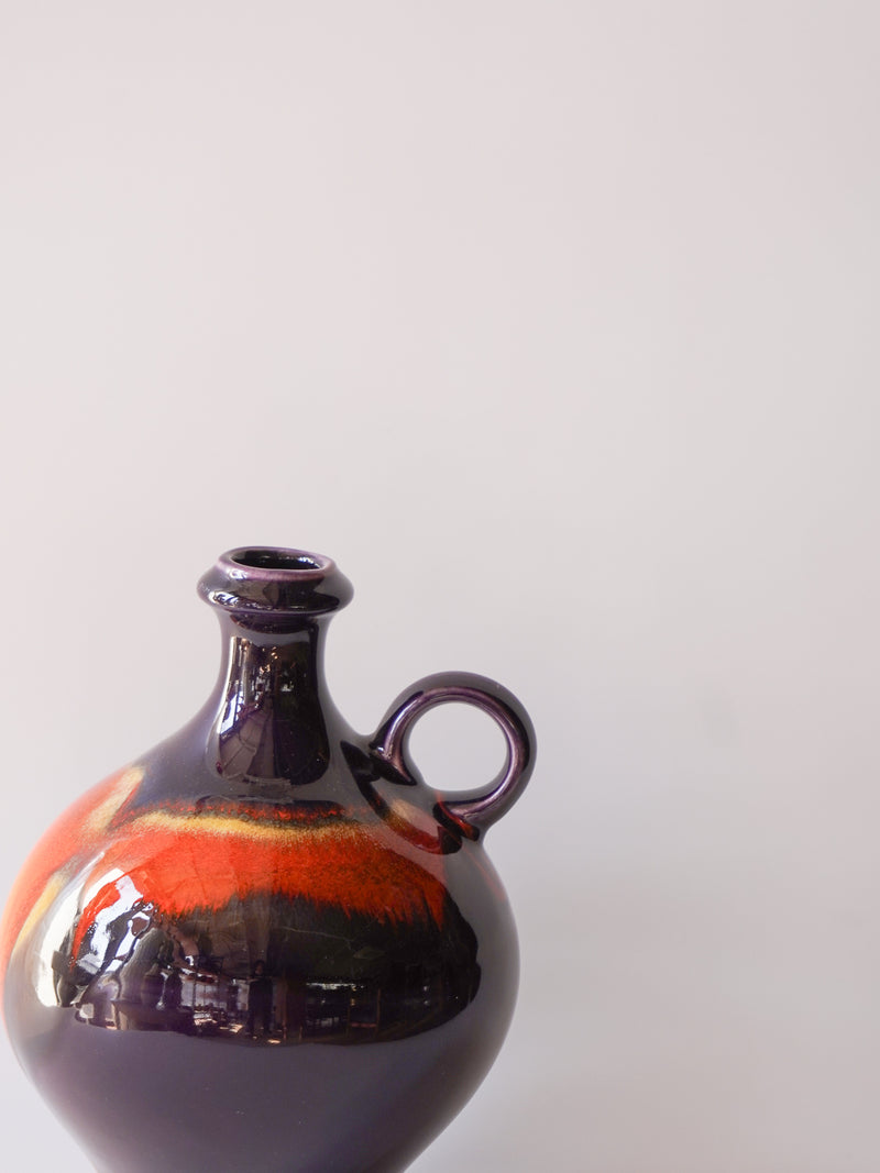 Hutschenreuther社 , Renée Neue <br>Fat Lava <br>セラミック フラワーベース <br>1970's , Germany <br>bob's box - ヴィンテージ SHARK ATTACK