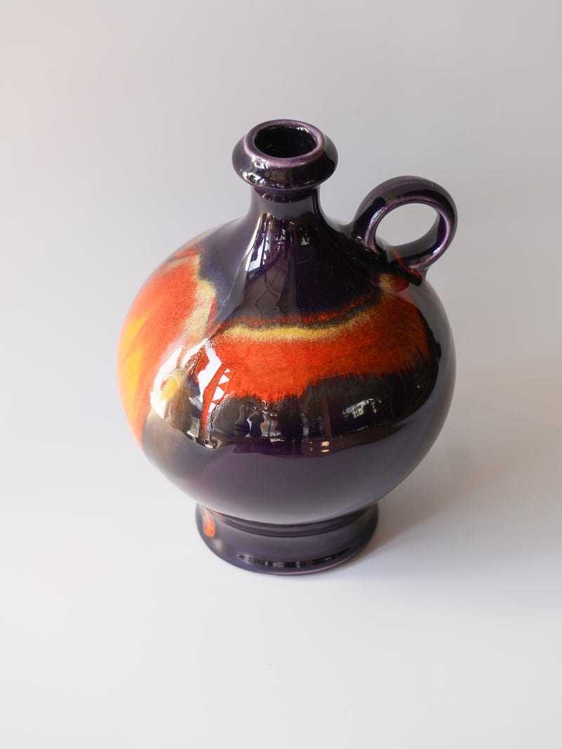 Hutschenreuther社 , Renée Neue <br>Fat Lava <br>セラミック フラワーベース <br>1970's , Germany <br>bob's box - ヴィンテージ SHARK ATTACK