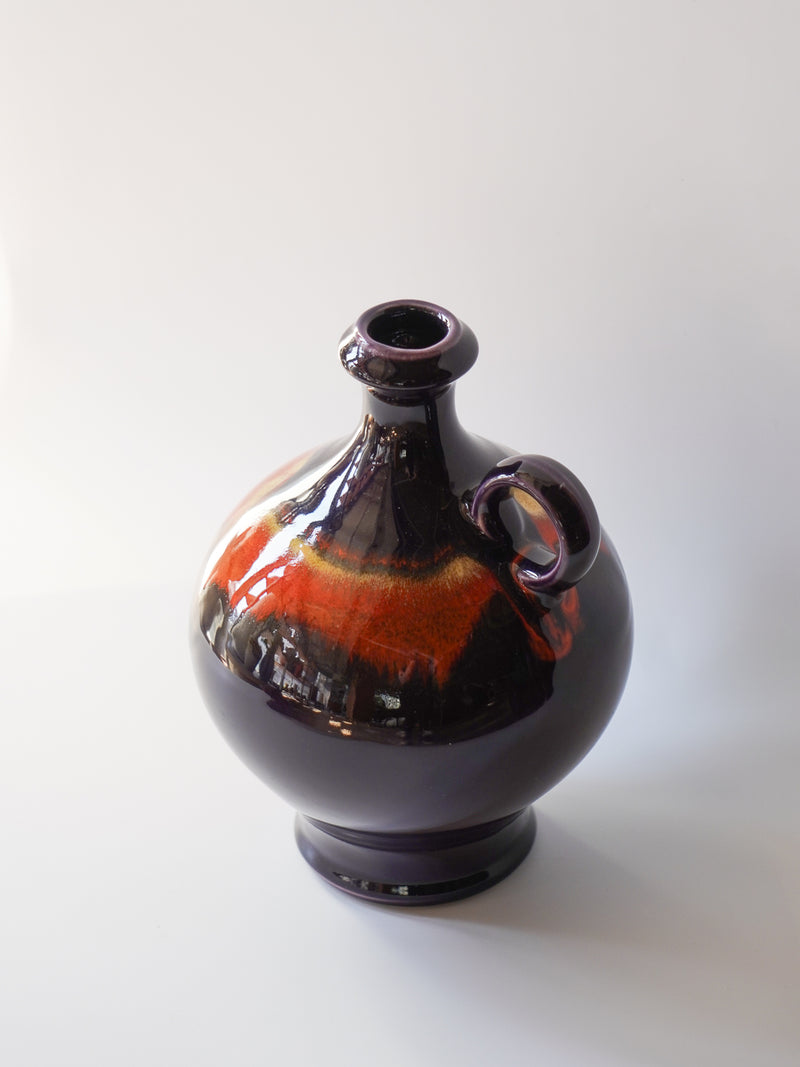 Hutschenreuther社 , Renée Neue <br>Fat Lava <br>セラミック フラワーベース <br>1970's , Germany <br>bob's box - ヴィンテージ SHARK ATTACK