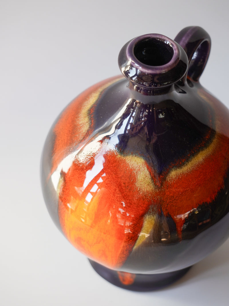 Hutschenreuther社 , Renée Neue <br>Fat Lava <br>セラミック フラワーベース <br>1970's , Germany <br>bob's box - ヴィンテージ SHARK ATTACK