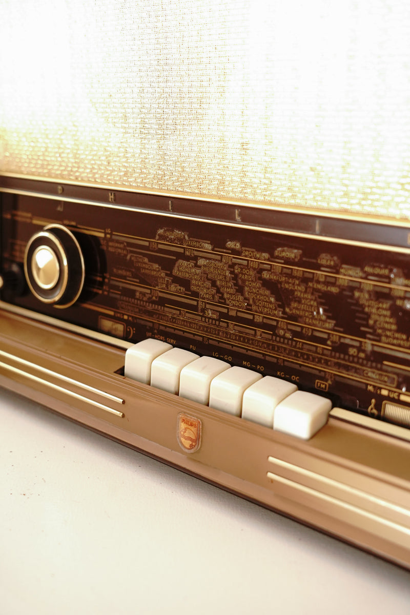 "PHILIPS" "B4X61A" MW/SW BCL Vacuum Tube Radio Vintage Yamato Store