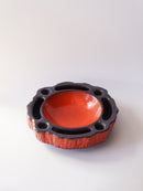 Jasba Keramik <br>Fat Lava <br>セラミック プレート / キャンドルホルダー <br>1970's , West Germany <br>bob's box - ヴィンテージ SHARK ATTACK