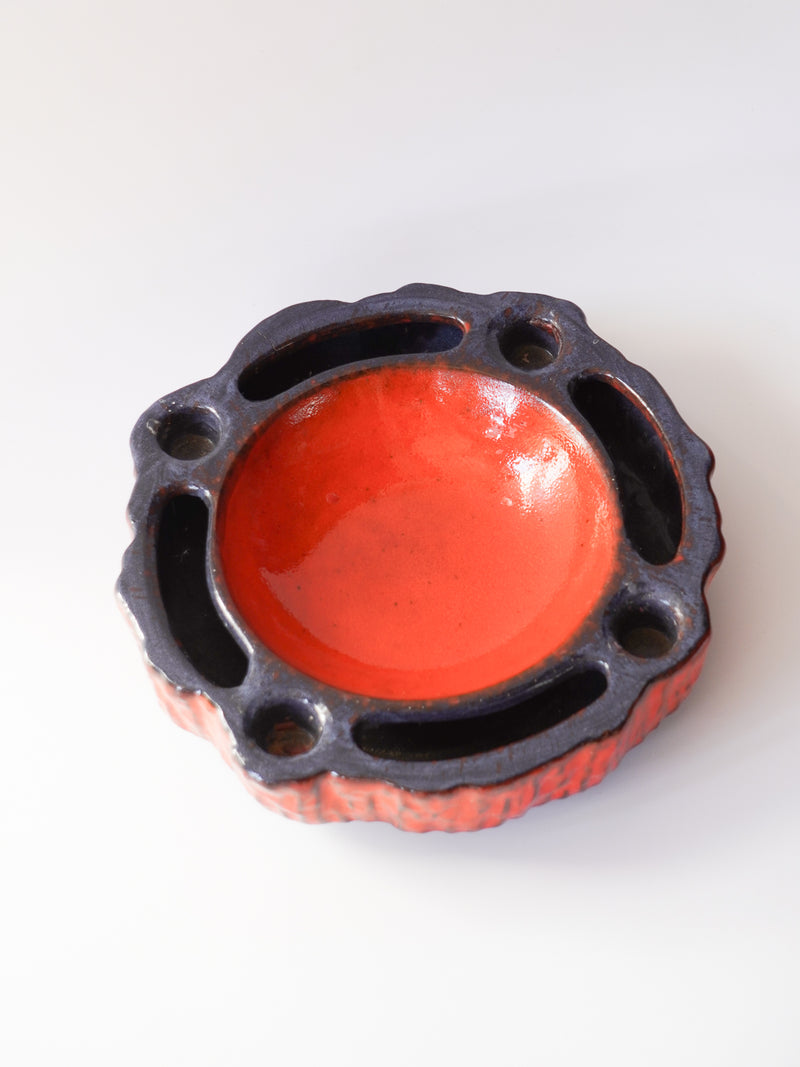 Jasba Keramik <br>Fat Lava <br>セラミック プレート / キャンドルホルダー <br>1970's , West Germany <br>bob's box - ヴィンテージ SHARK ATTACK