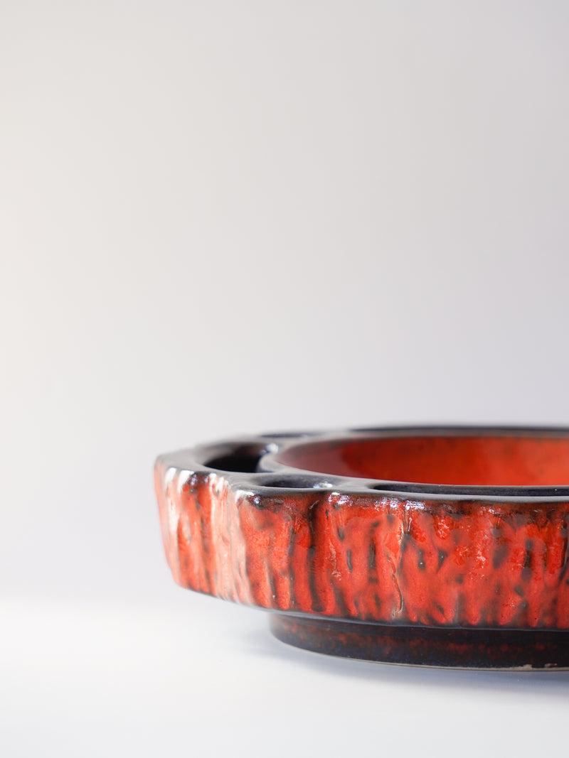 Jasba Keramik <br>Fat Lava <br>セラミック プレート / キャンドルホルダー <br>1970's , West Germany <br>bob's box - ヴィンテージ SHARK ATTACK