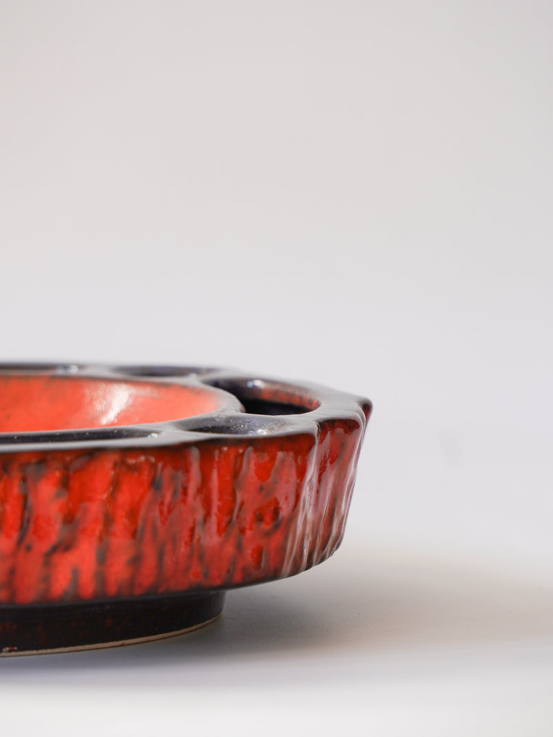 Jasba Keramik <br>Fat Lava <br>セラミック プレート / キャンドルホルダー <br>1970's , West Germany <br>bob's box - ヴィンテージ SHARK ATTACK