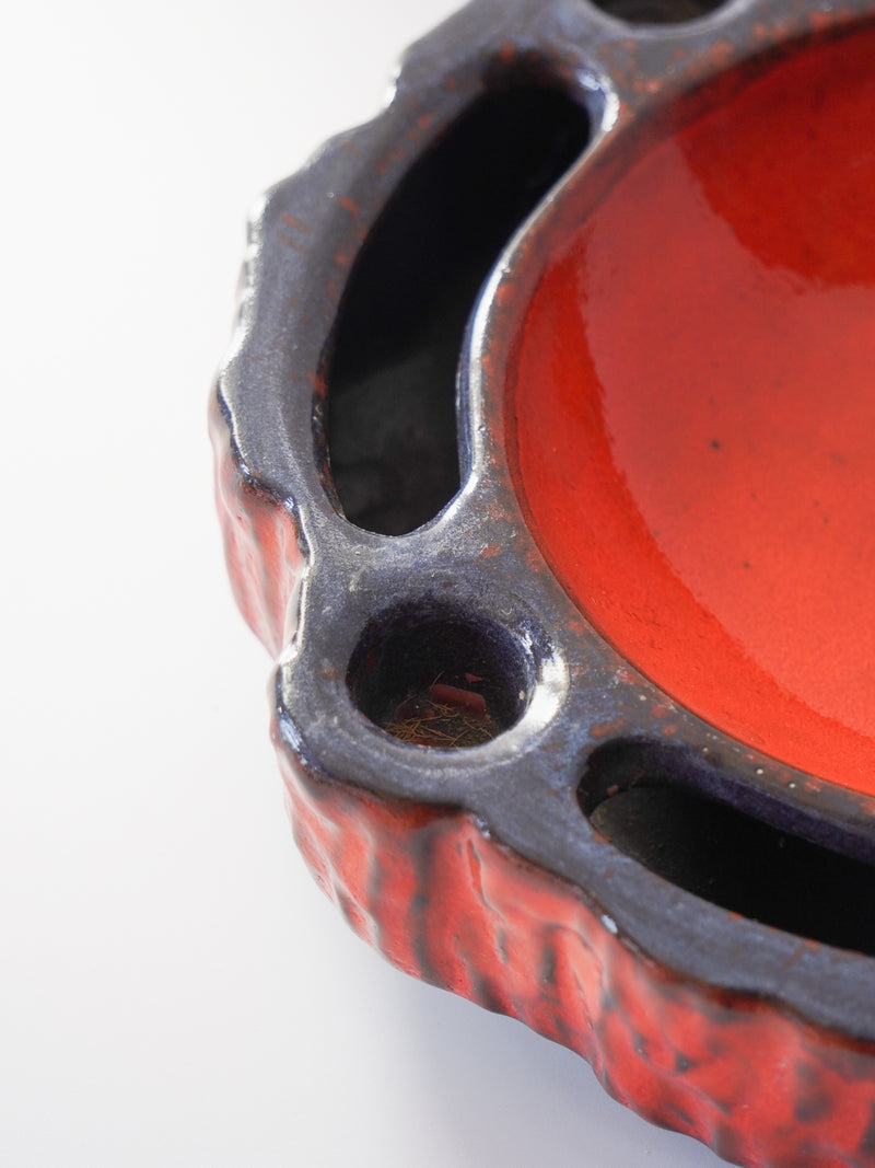 Jasba Keramik <br>Fat Lava <br>セラミック プレート / キャンドルホルダー <br>1970's , West Germany <br>bob's box - ヴィンテージ SHARK ATTACK