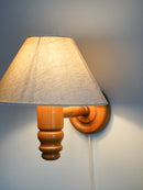 パインウッドウォールランプ<br>1960's , Sweden<br>bob's box - ヴィンテージ SHARK ATTACK