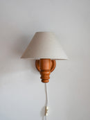 パインウッドウォールランプ<br>1960's , Sweden<br>bob's box - ヴィンテージ SHARK ATTACK