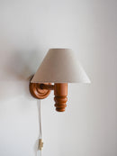 パインウッドウォールランプ<br>1960's , Sweden<br>bob's box - ヴィンテージ SHARK ATTACK