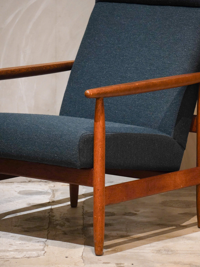 FDB Møbler , Ejvind A. Johansson (A) <br>J65 ハイバックチェア <br>1950~1960's , Denmark <br>bob's box - ヴィンテージ SHARK ATTACK