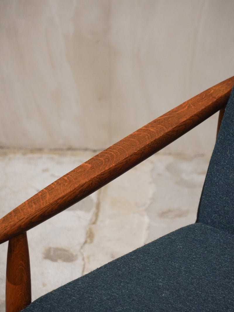 FDB Møbler , Ejvind A. Johansson (A) <br>J65 ハイバックチェア <br>1950~1960's , Denmark <br>bob's box - ヴィンテージ SHARK ATTACK