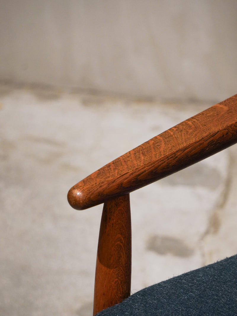 FDB Møbler , Ejvind A. Johansson (A) <br>J65 ハイバックチェア <br>1950~1960's , Denmark <br>bob's box - ヴィンテージ SHARK ATTACK