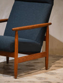 FDB Møbler , Ejvind A. Johansson (B) <br>J65 ハイバックチェア <br>1950~1960's , Denmark <br>bob's box - ヴィンテージ SHARK ATTACK