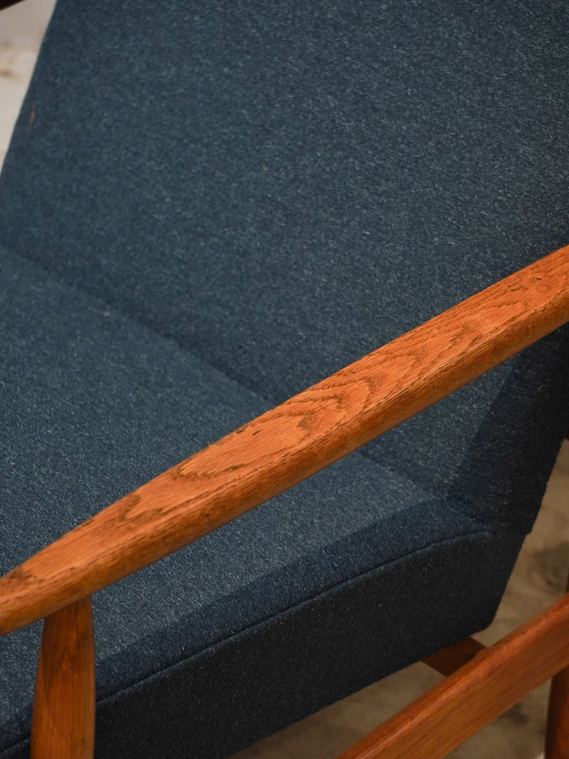 FDB Møbler , Ejvind A. Johansson (B) <br>J65 ハイバックチェア <br>1950~1960's , Denmark <br>bob's box - ヴィンテージ SHARK ATTACK