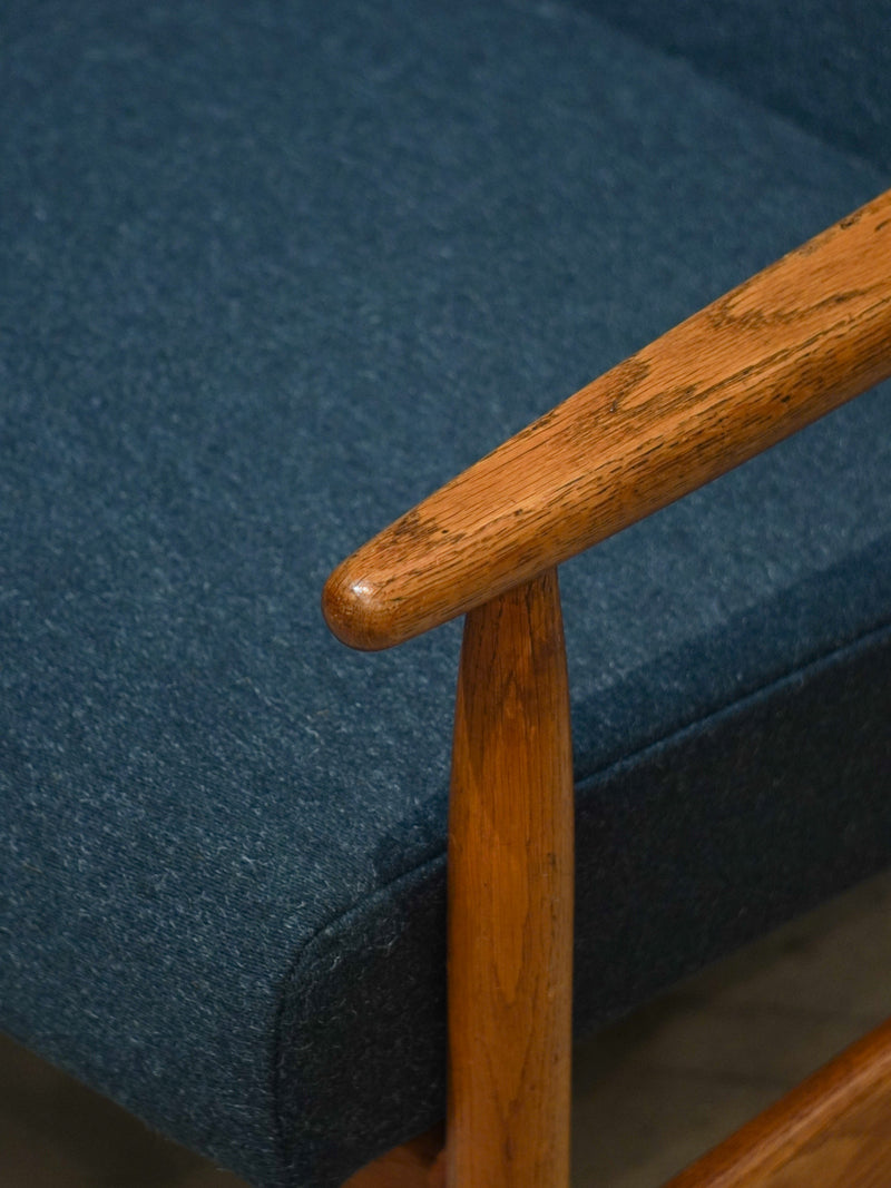 FDB Møbler , Ejvind A. Johansson (B) <br>J65 ハイバックチェア <br>1950~1960's , Denmark <br>bob's box - ヴィンテージ SHARK ATTACK