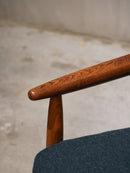 FDB Møbler , Ejvind A. Johansson (B) <br>J65 ハイバックチェア <br>1950~1960's , Denmark <br>bob's box - ヴィンテージ SHARK ATTACK