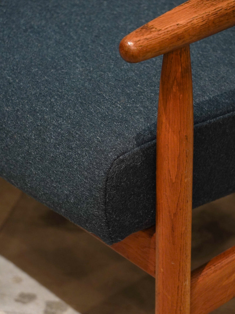 FDB Møbler , Ejvind A. Johansson (B) <br>J65 ハイバックチェア <br>1950~1960's , Denmark <br>bob's box - ヴィンテージ SHARK ATTACK