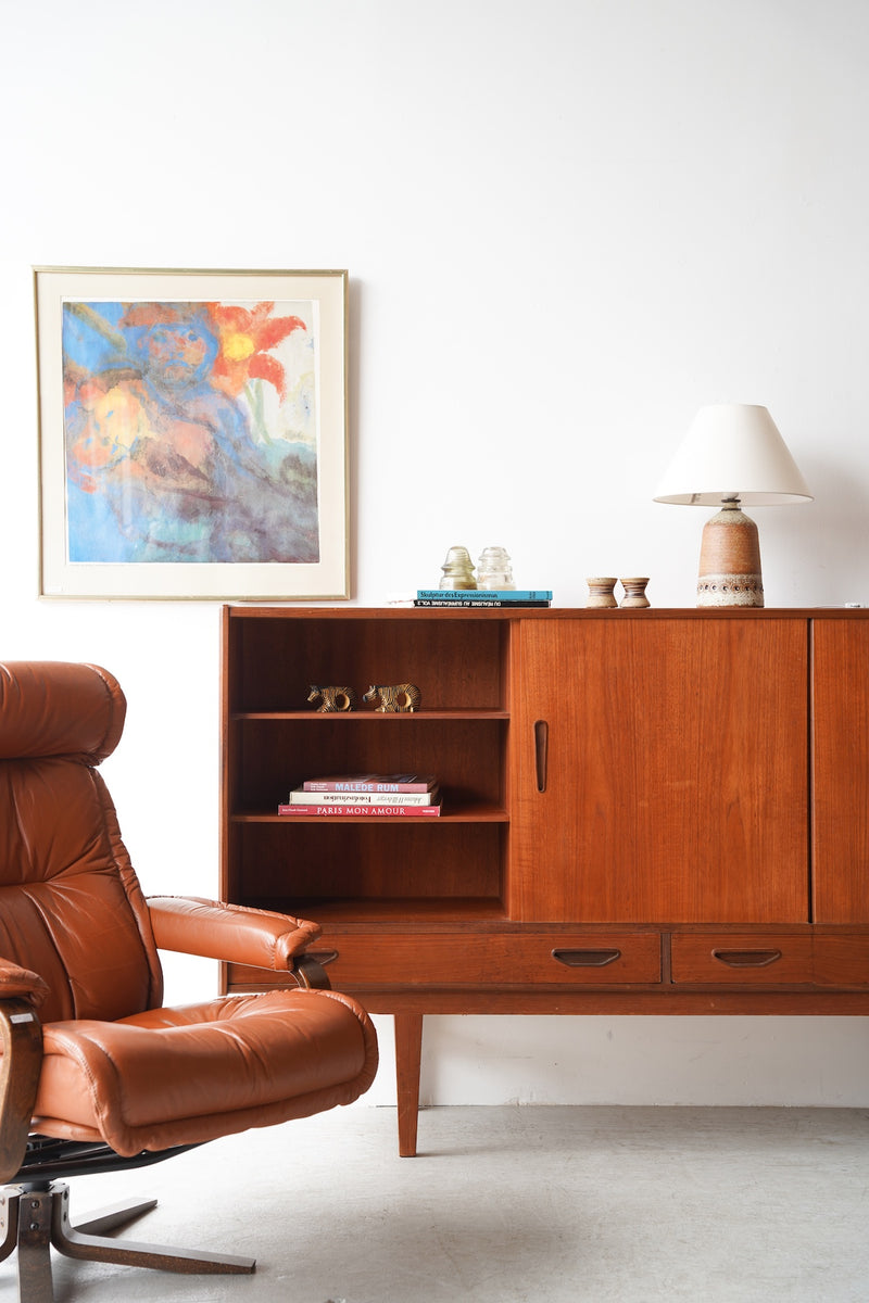 チークウッド サイドボード<br>1960’s , Denmark<br>TAMAGAWA BASE - ヴィンテージ SHARK ATTACK