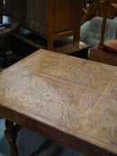 Oak wood coffee table<br> TAMAGAWA BASE