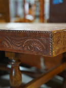 Oak wood coffee table<br> TAMAGAWA BASE