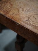 Oak wood coffee table<br> TAMAGAWA BASE