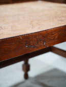 Oak wood coffee table<br> TAMAGAWA BASE