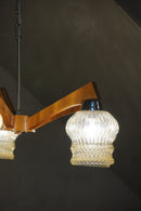 DREVO-Humpelec 5灯シャンデリア <br>1960's , Czechoslovakia <br>bob's box - ヴィンテージ SHARK ATTACK