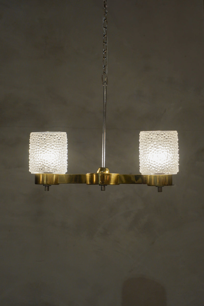 LIDOKOV 2灯シャンデリア <br>1960-70's , Czechoslovakia <br>大和店 - ヴィンテージ SHARK ATTACK